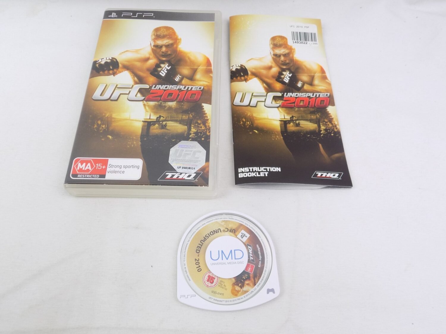 UFC Undisputed 2010 Sur Sony PSP – Complet Avec Manuel – Bon état