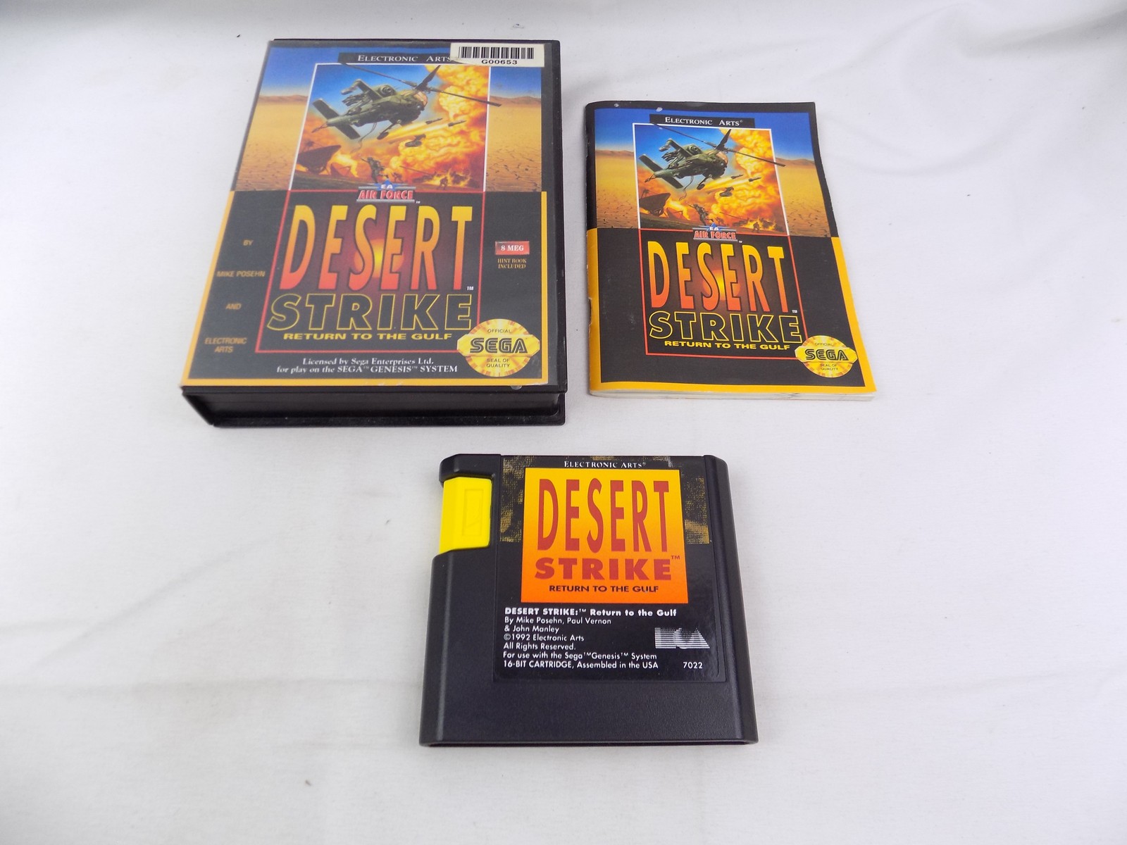 Boxed Sega Mega Drive / Genesis Desert Strike Return To The Gulf - Inc  Manual Free Postage