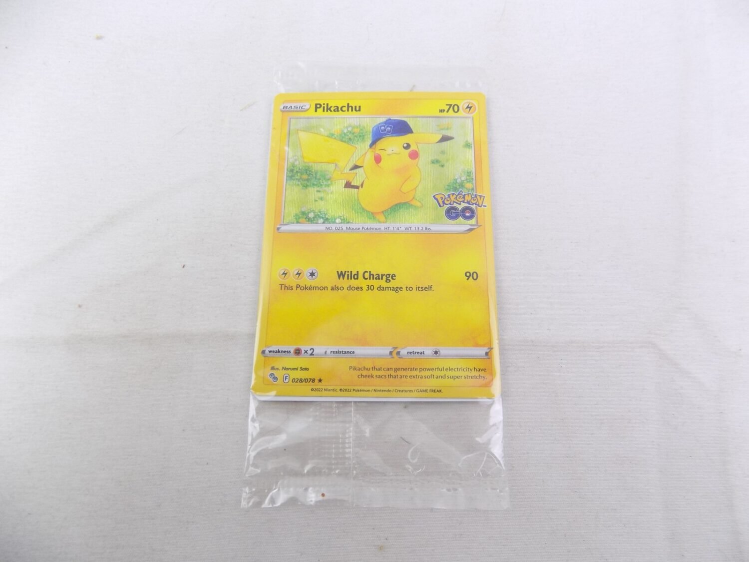Brand New Pokemon TCG Pikachu (Holo) Pokemon GO 028/078 Promo Card -  Starboard Games