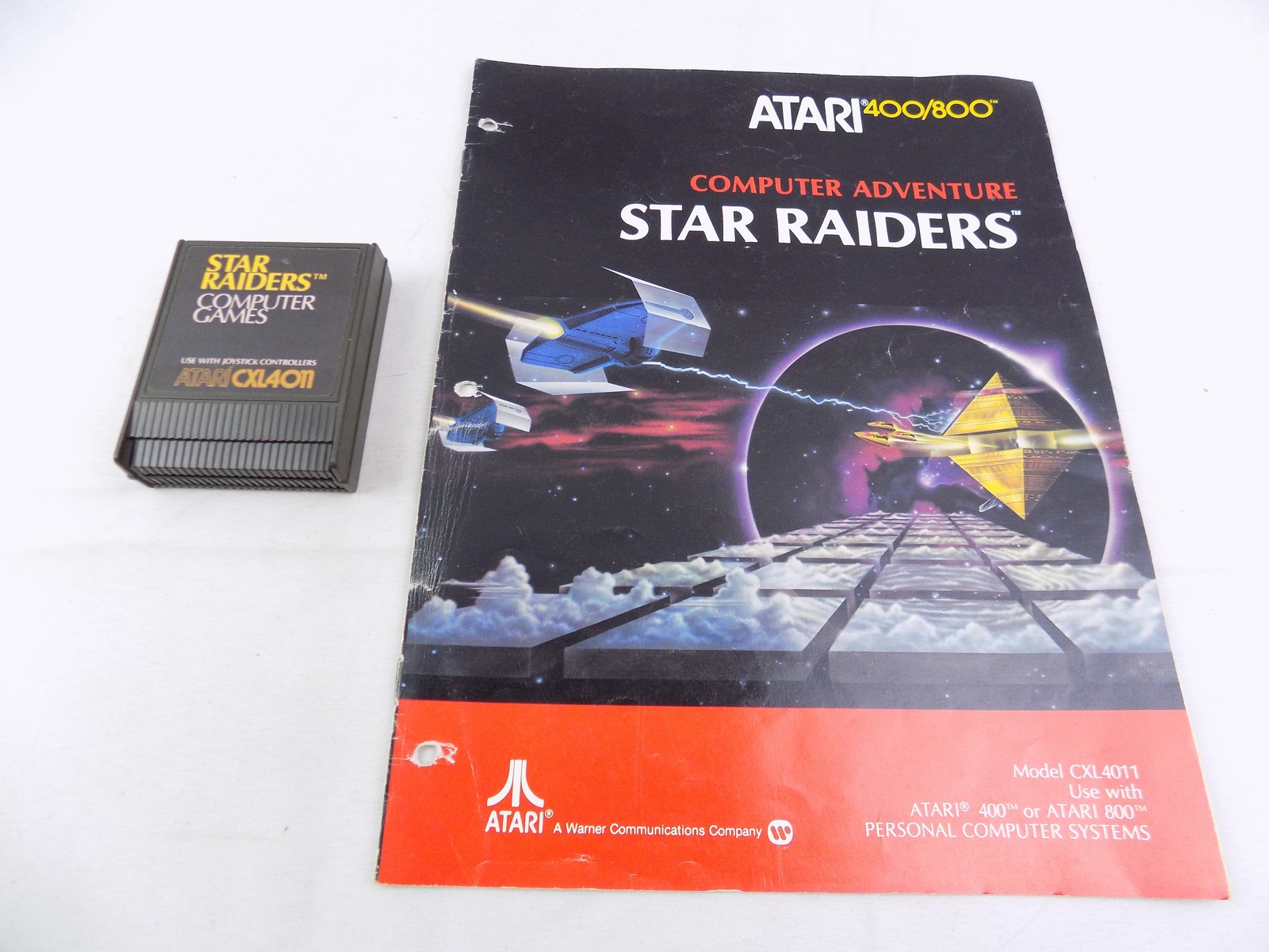 Atari 400 800 XE Star Raiders Game Cartridge – Inc Manual - Starboard Games