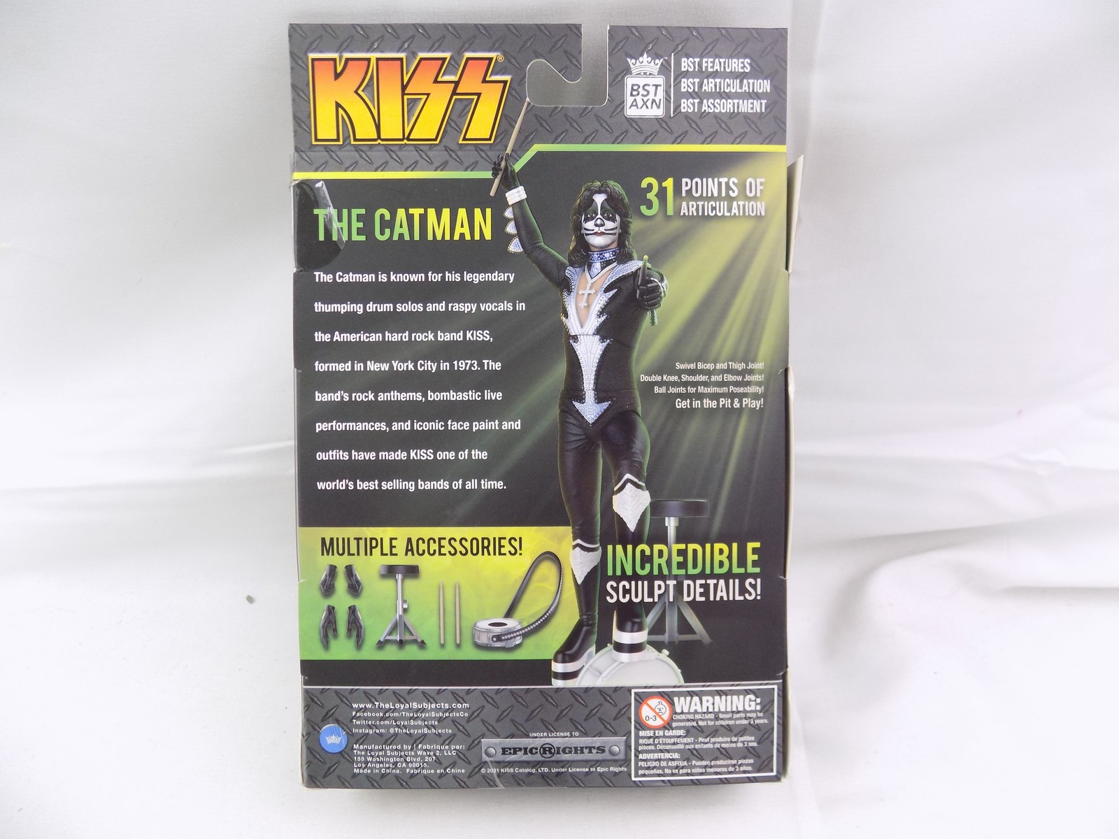 Brand New Sealed KISS The Catman Destroyer Tour Figure BST AXN ...