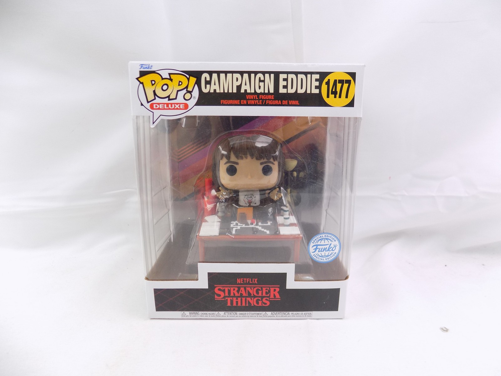 Brand New Funko Campaign Eddie 1477 Stranger Things Pop Figure 