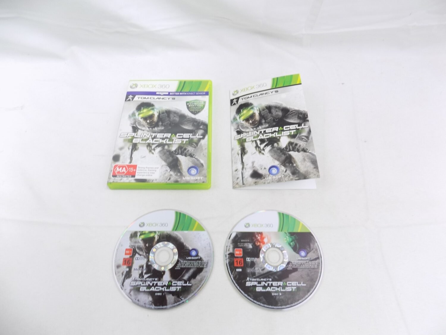 Mint Disc Xbox 360 Tom Clancy's Splinter Cell Blacklist - Upper Echelon Edition - Inc Manual