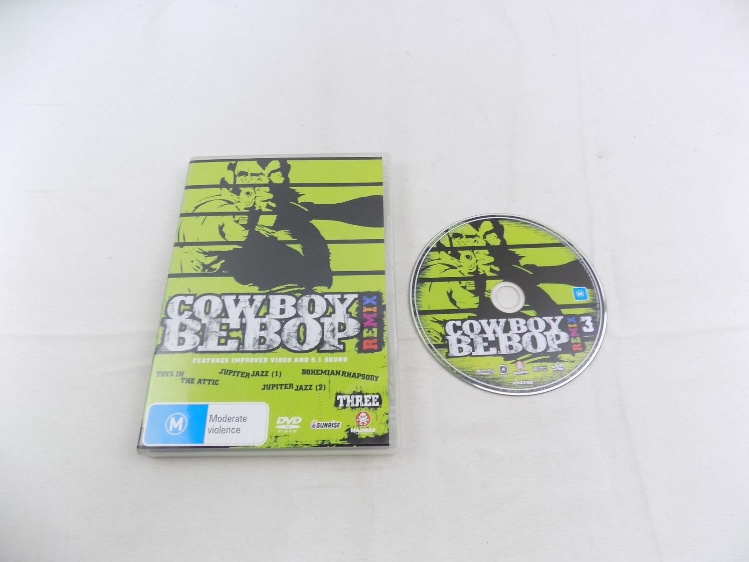 Mint Disc Cowboy Bebop Remix Three 3 DVD