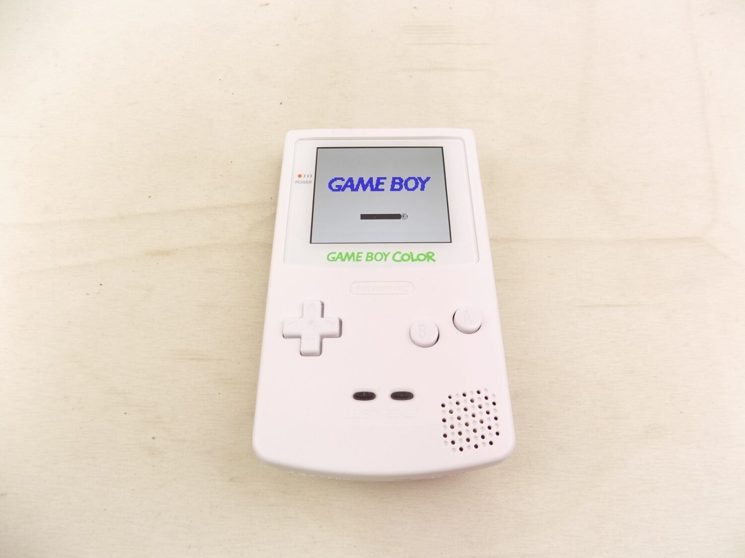 Like New Gameboy Color Game Boy Color Arctic White IPS Screen Mod Handheld Console