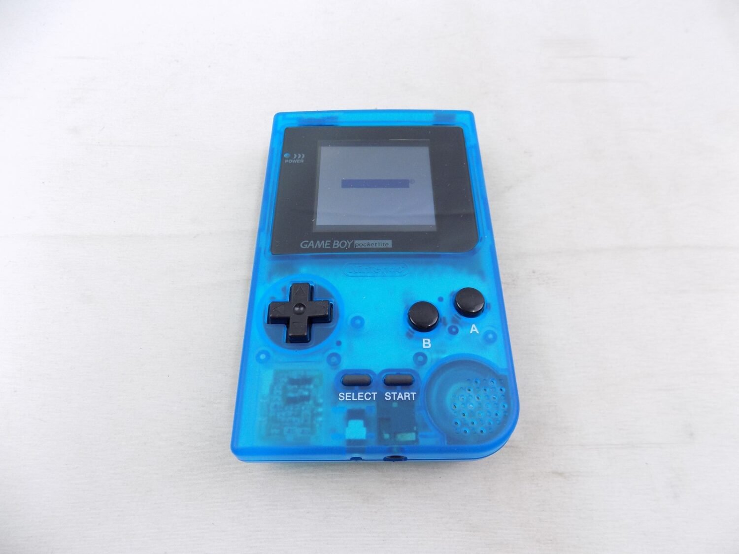 Like New Gameboy Pocket Lite Clear Blue IPS Handheld Console