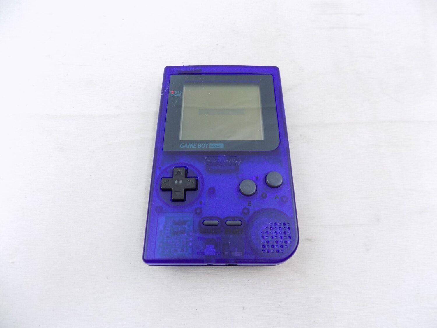 Like New Gameboy Pocket Clear Purple Handheld Console