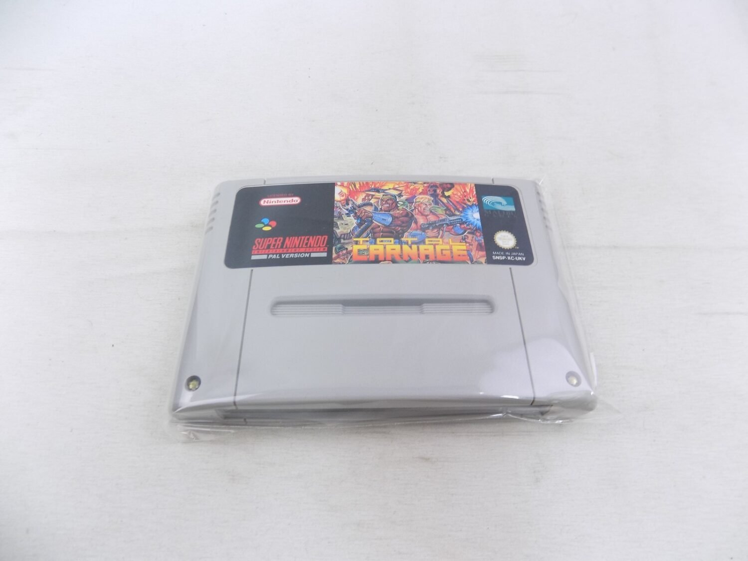 SNES Super Nintendo Like New Total Carnage - EURO PAL - Grade A