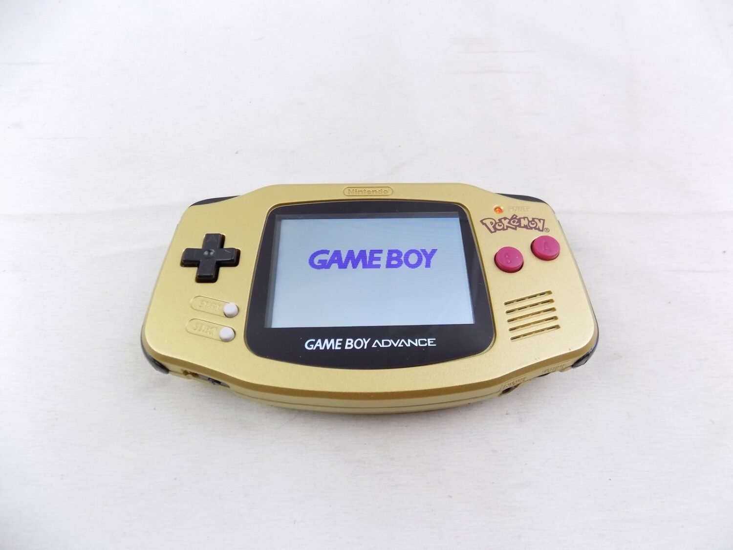 Game Boy Advance GBA Custom Gold Pokemon Shell IPS Screen Modded Handheld Console /2