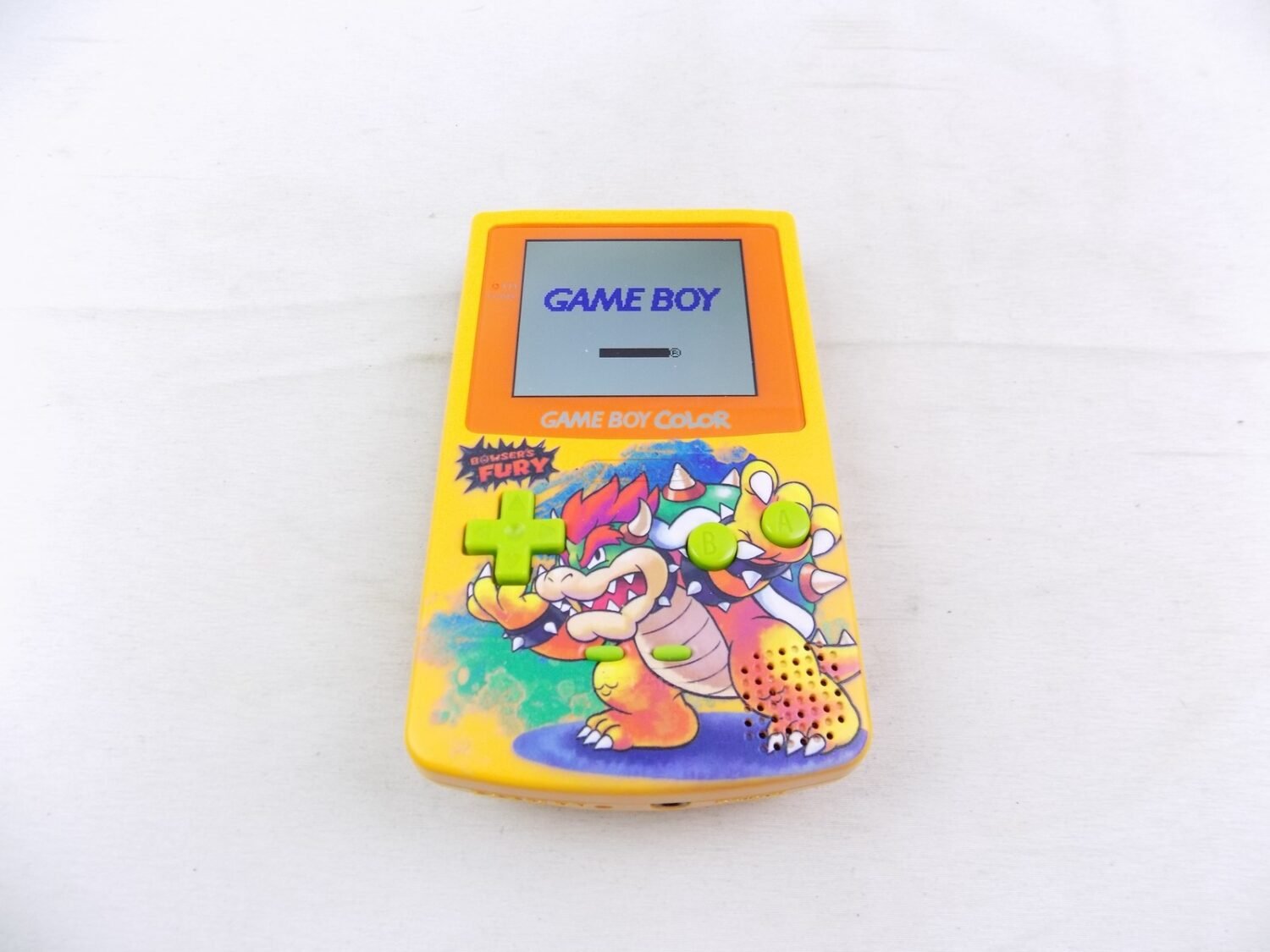 Gameboy Color Game Boy Color Bowser's Fury Shell IPS Screen Mod Handheld Console