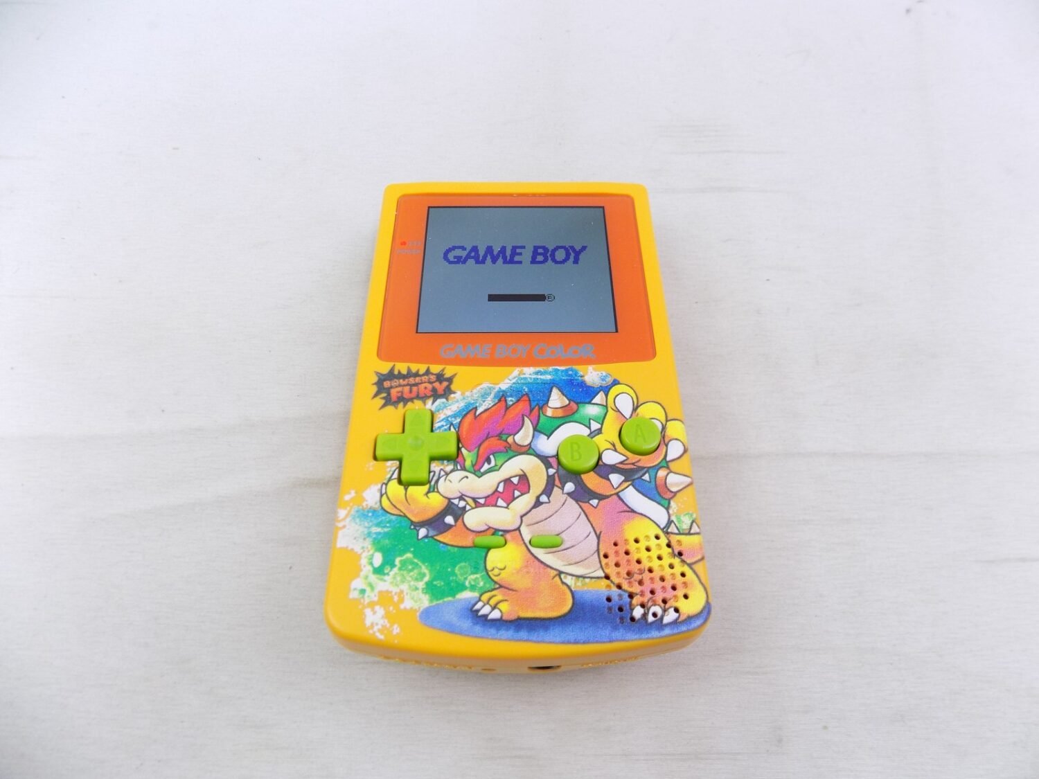 Gameboy Color Game Boy Color Bowser's Fury Shell IPS Screen Mod Handheld Console /2