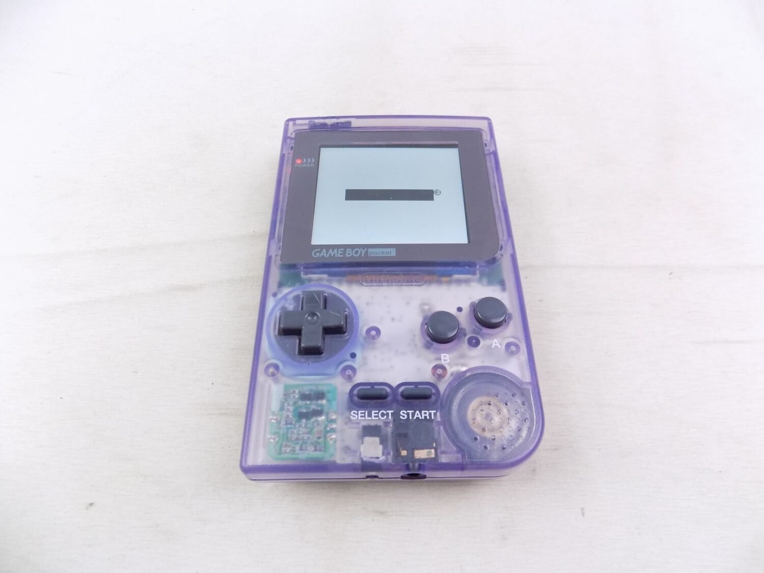 Like New Gameboy Pocket Clear Purple IPS Handheld Console