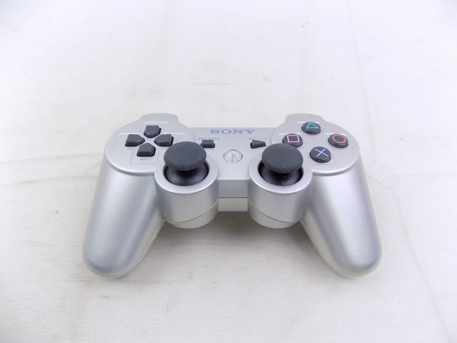Grade B Genuine Playstation 3 Ps3 Dualshock 3 Silver Wireless Controller