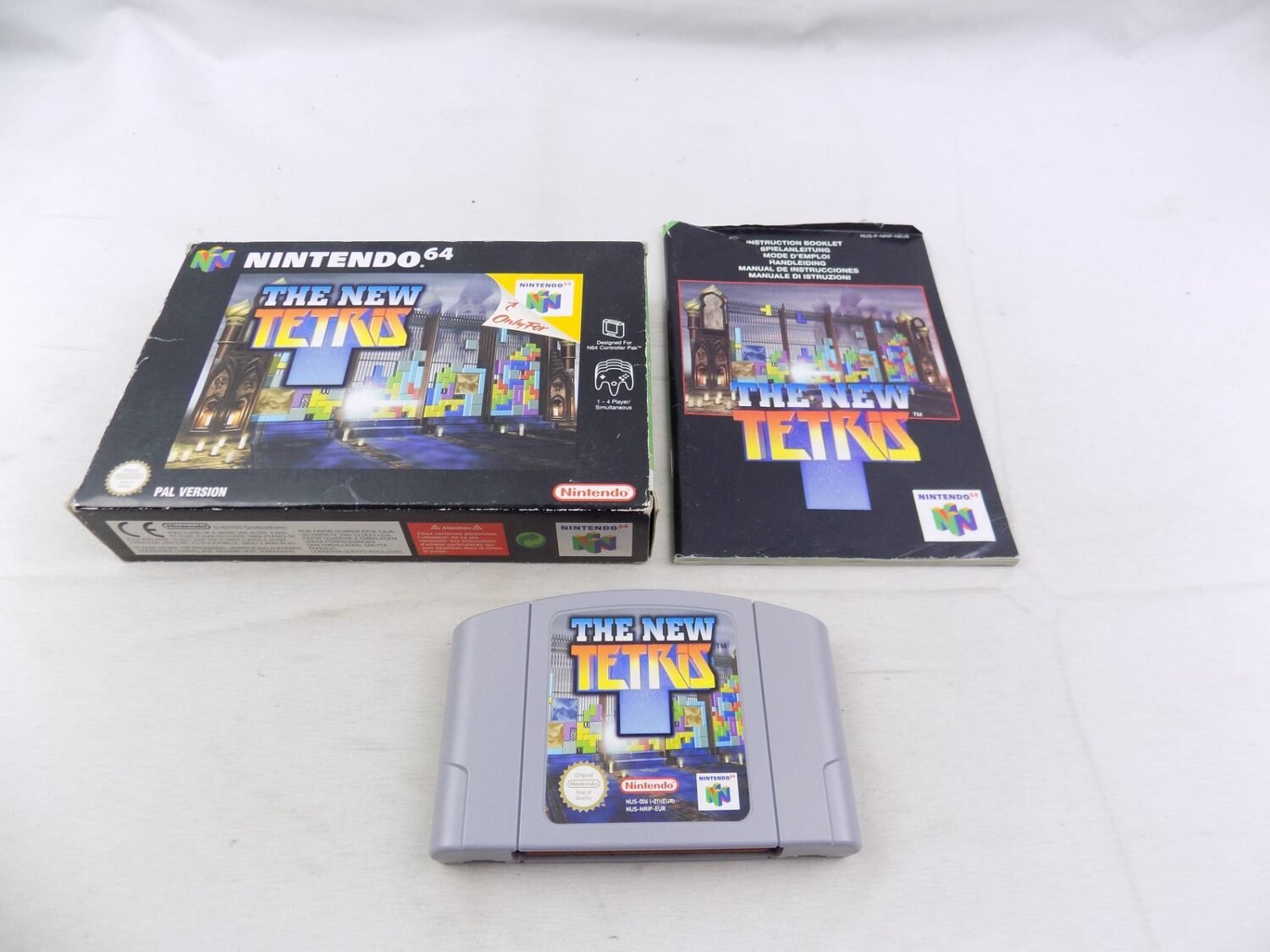 Boxed Nintendo 64 N64 The New Tetris - Inc Manual - EURO PAL