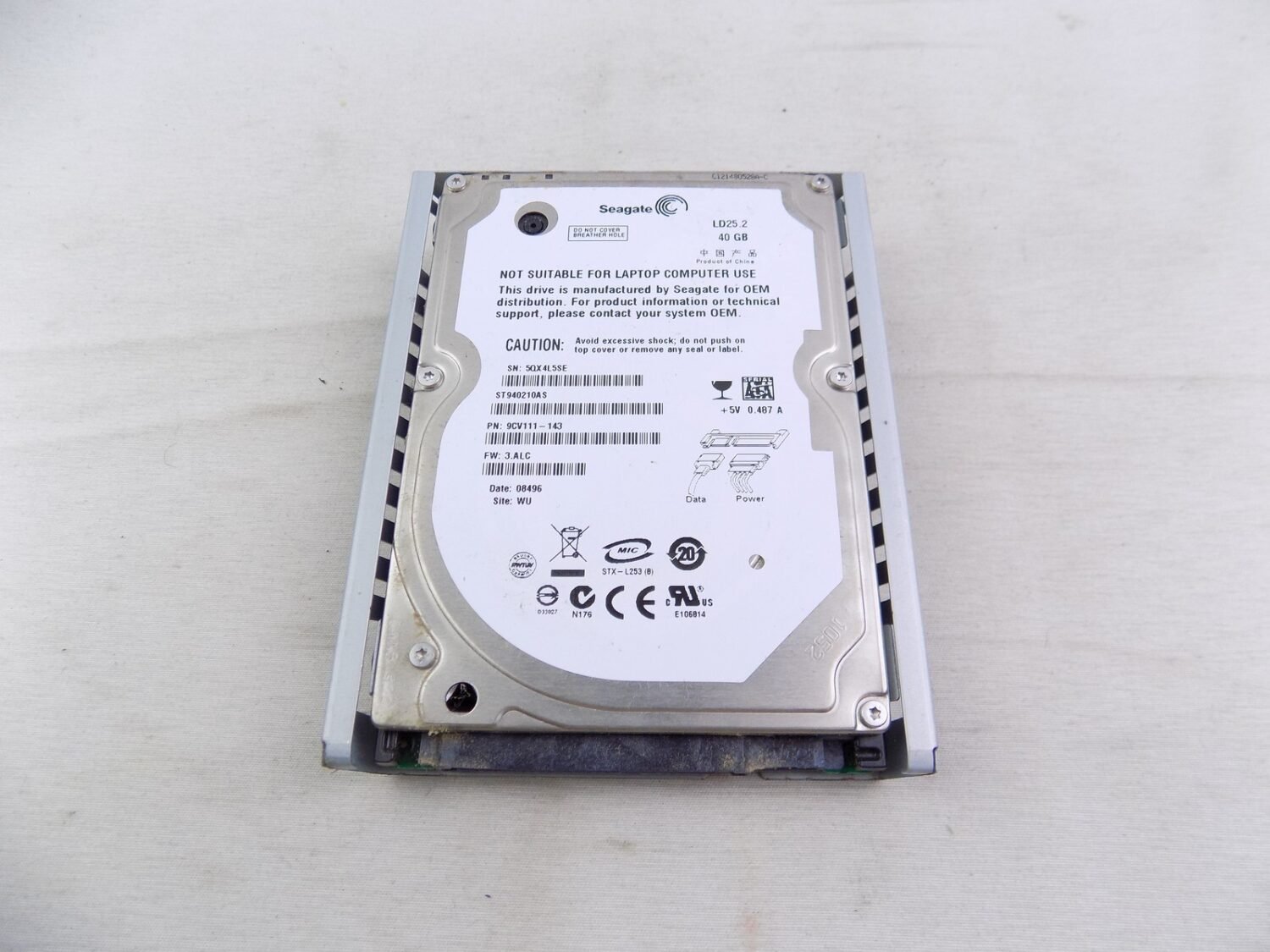 Playstation 3 Ps3 Console Seagate 40GB Hard Drive