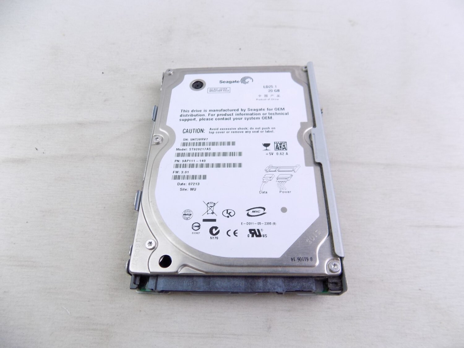 Playstation 3 Ps3 Console Seagate 20GB Hard Drive