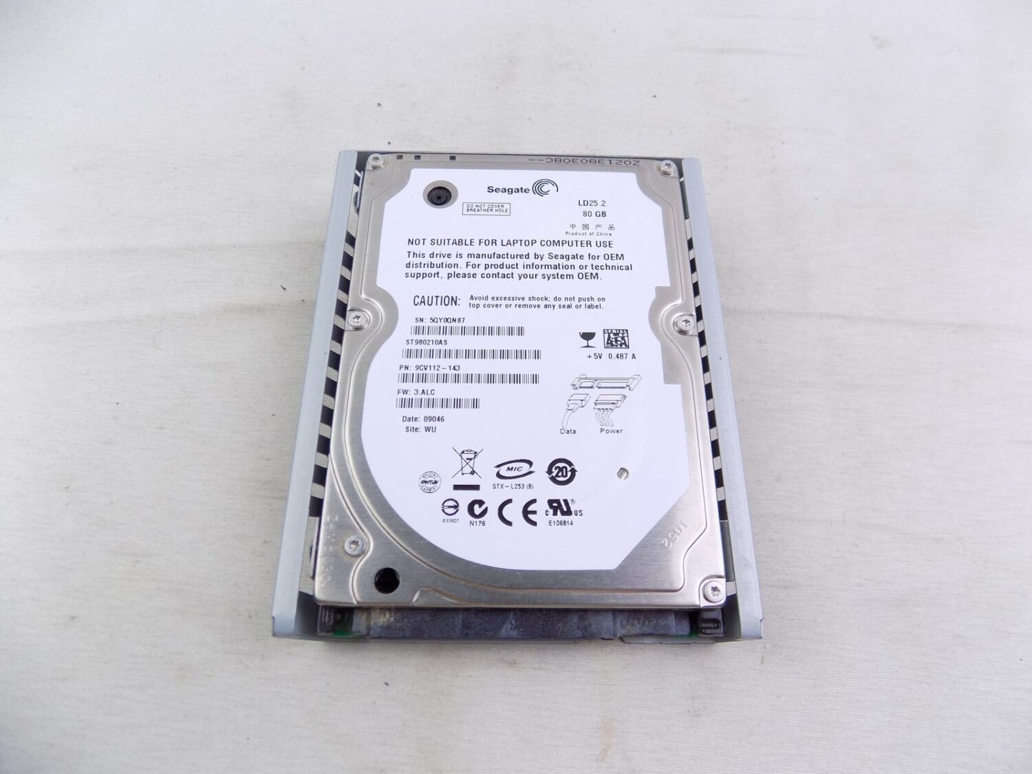 Playstation 3 Ps3 Console Seagate 80GB Hard Drive