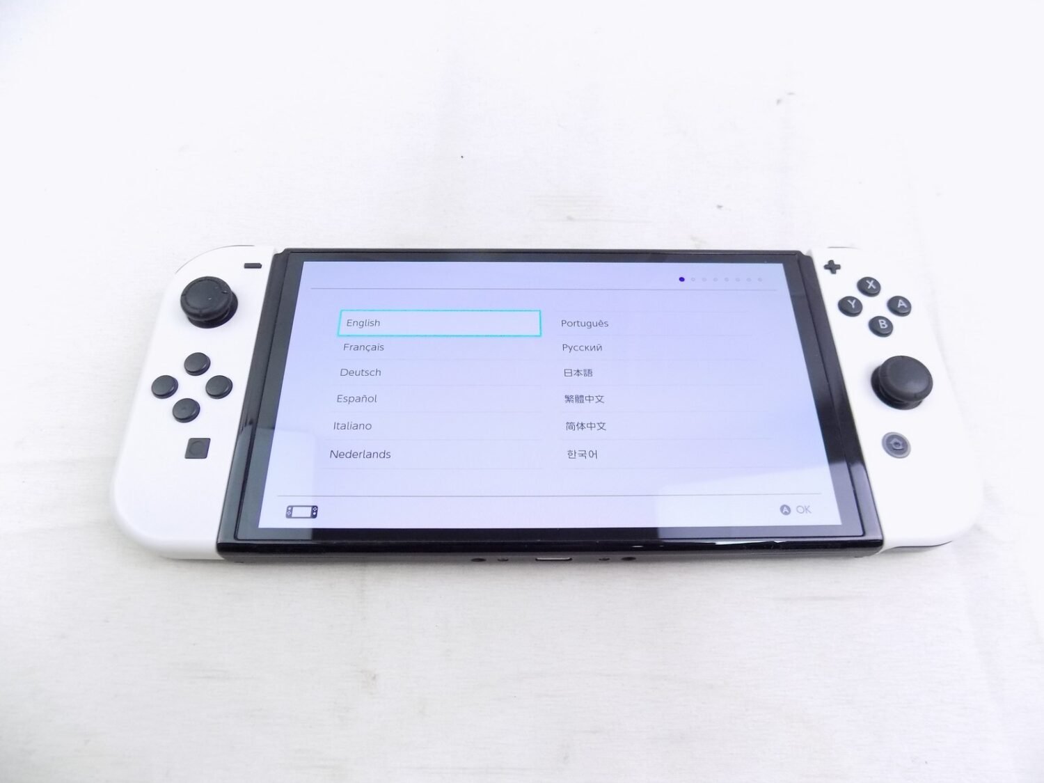 Like New Nintendo Switch OLED Model Console with White Joycons