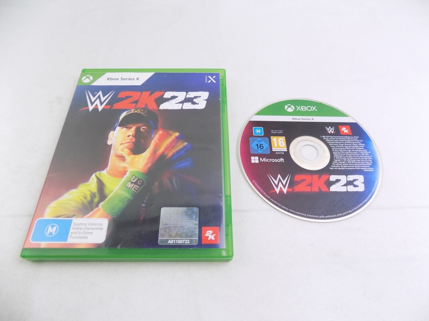 Mint Disc Xbox Series X WWE 2K23