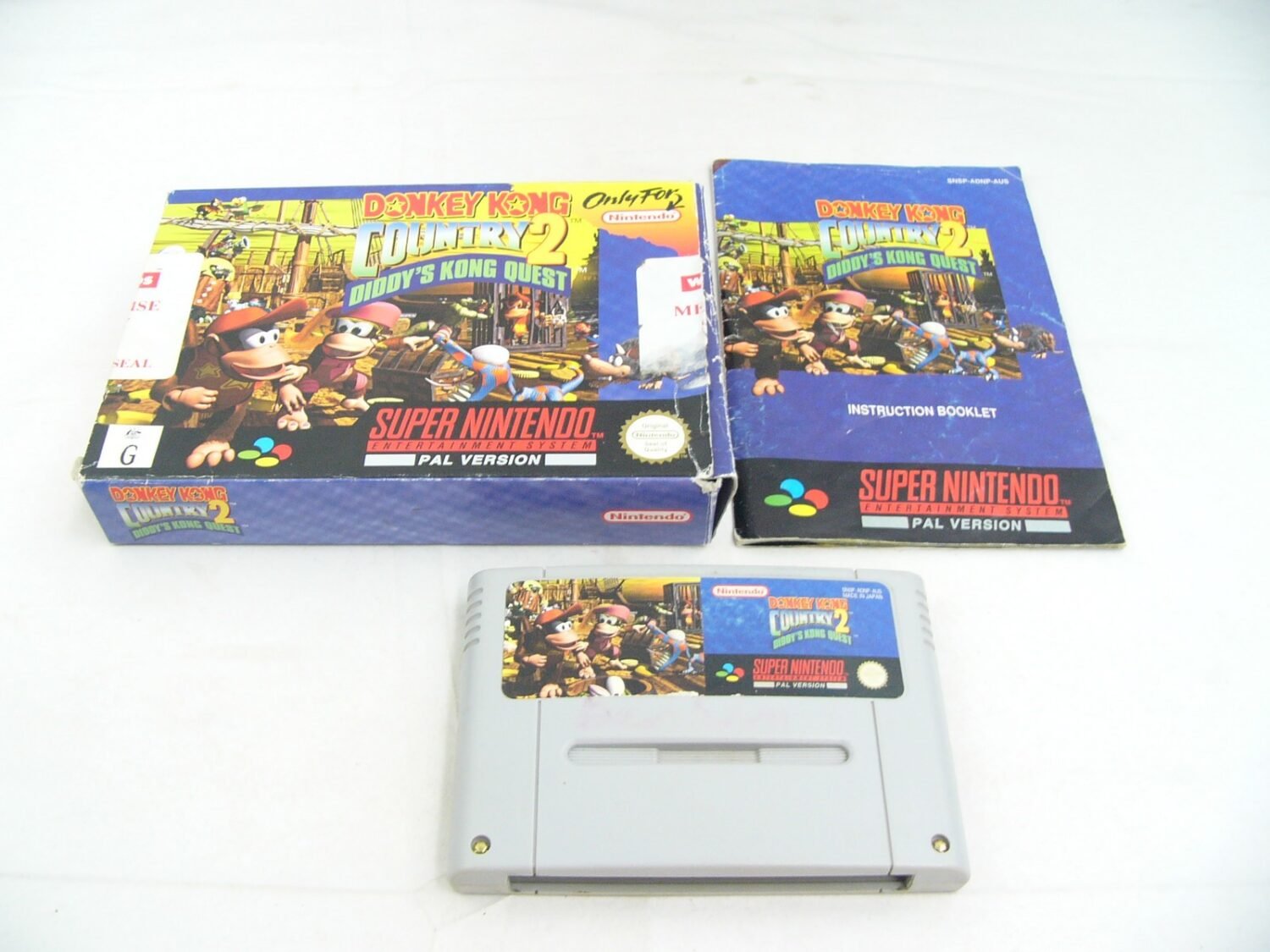 Boxed SNES Super Nintendo Donkey Kong Country 2 Diddy's Kong Quest