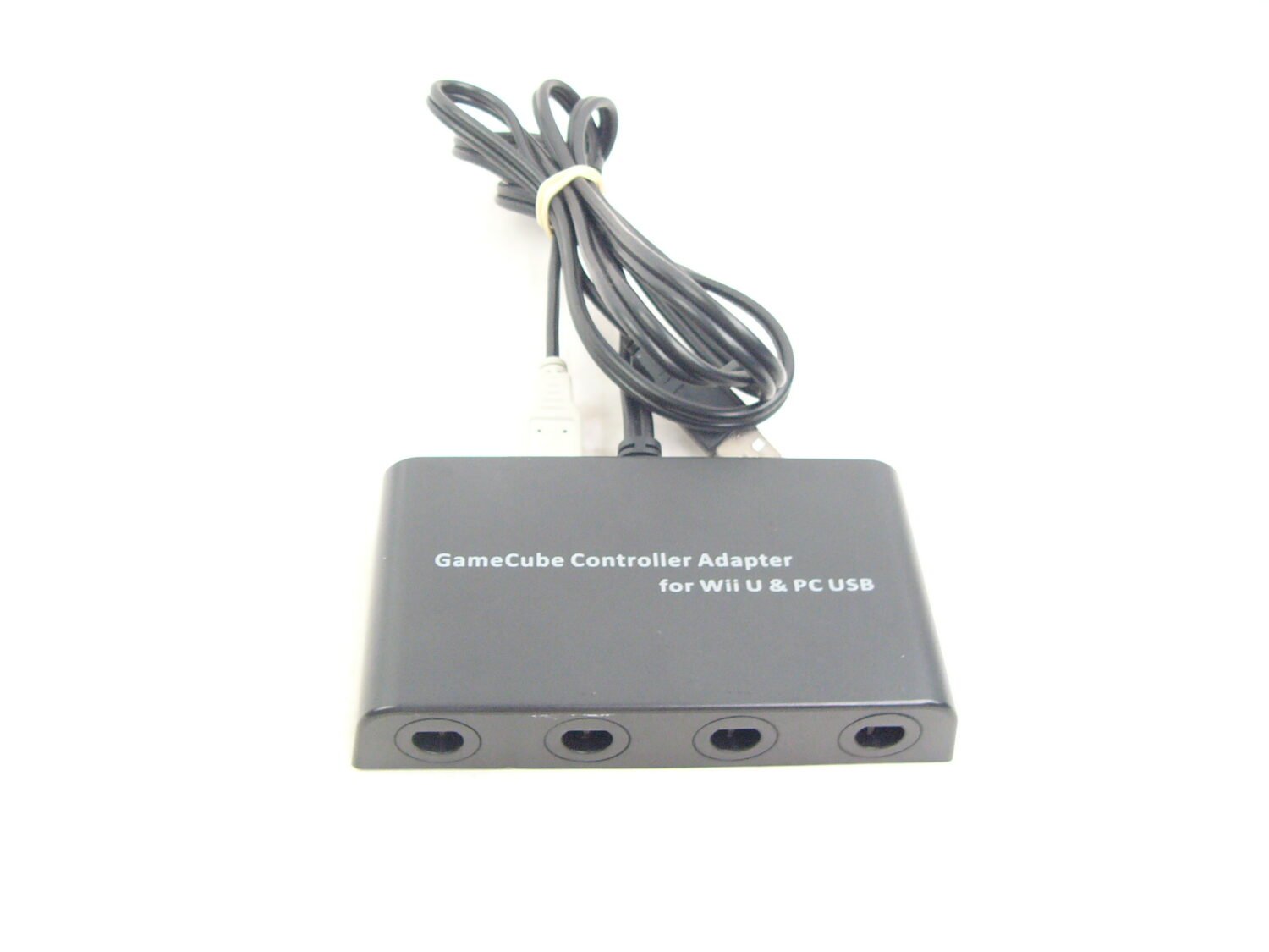 Like New Gamecube Controller Adapter for Wii U & PC USB Hub