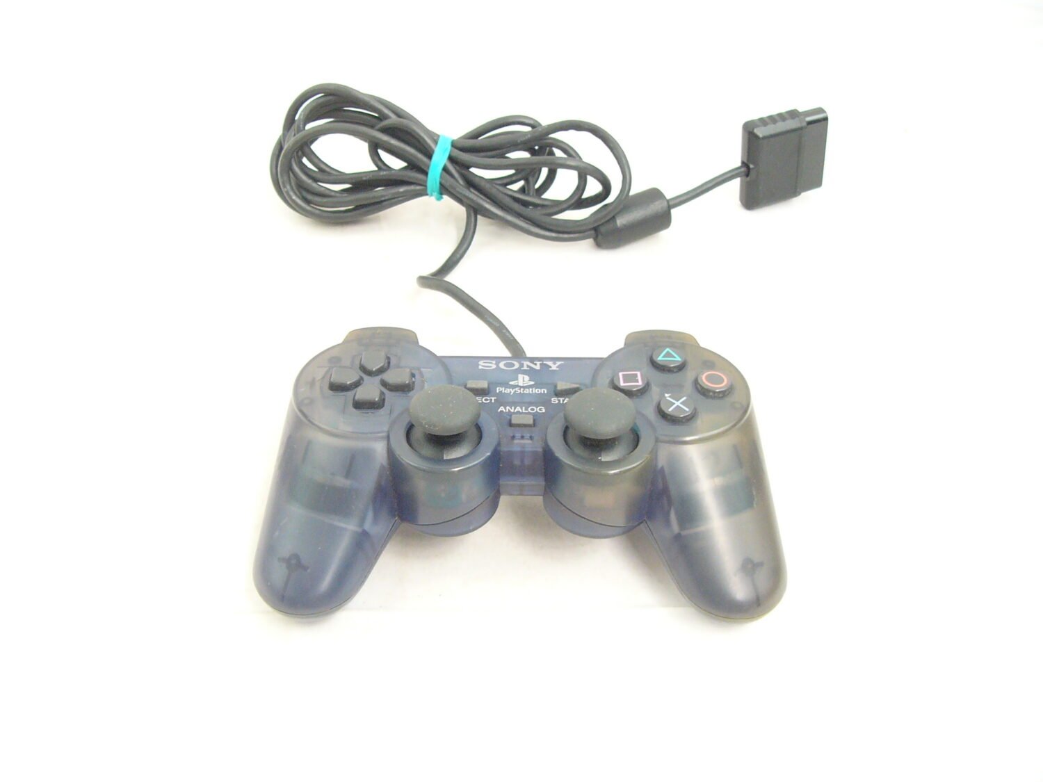 Genuine Original Playstation 2 Ps2 Clear Midnight Blue Controller (Grade B)