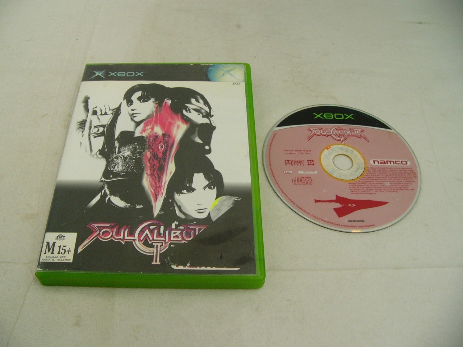 Mint Disc Xbox Original Ex-Rental SoulCalibur - No Manual