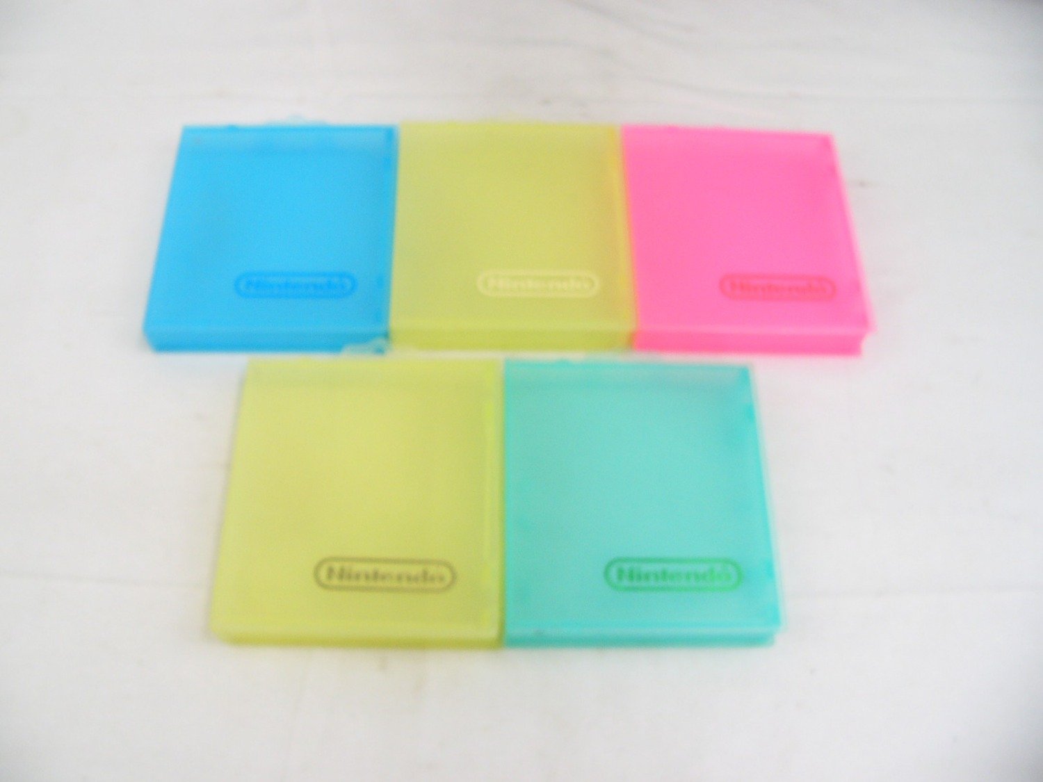 Like New Genuine Nintendo NES Game Cartridge Storage Cases Bundle of x5