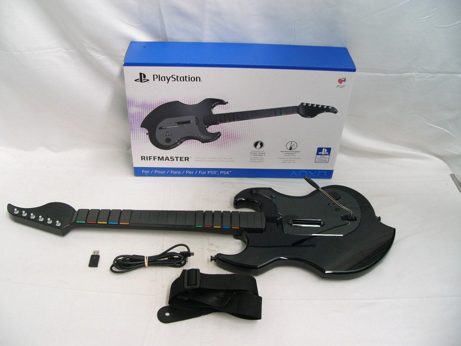 Boxed Like New PDP Playstation 4 Ps4 Riffmaster Wireless Guitar Controller