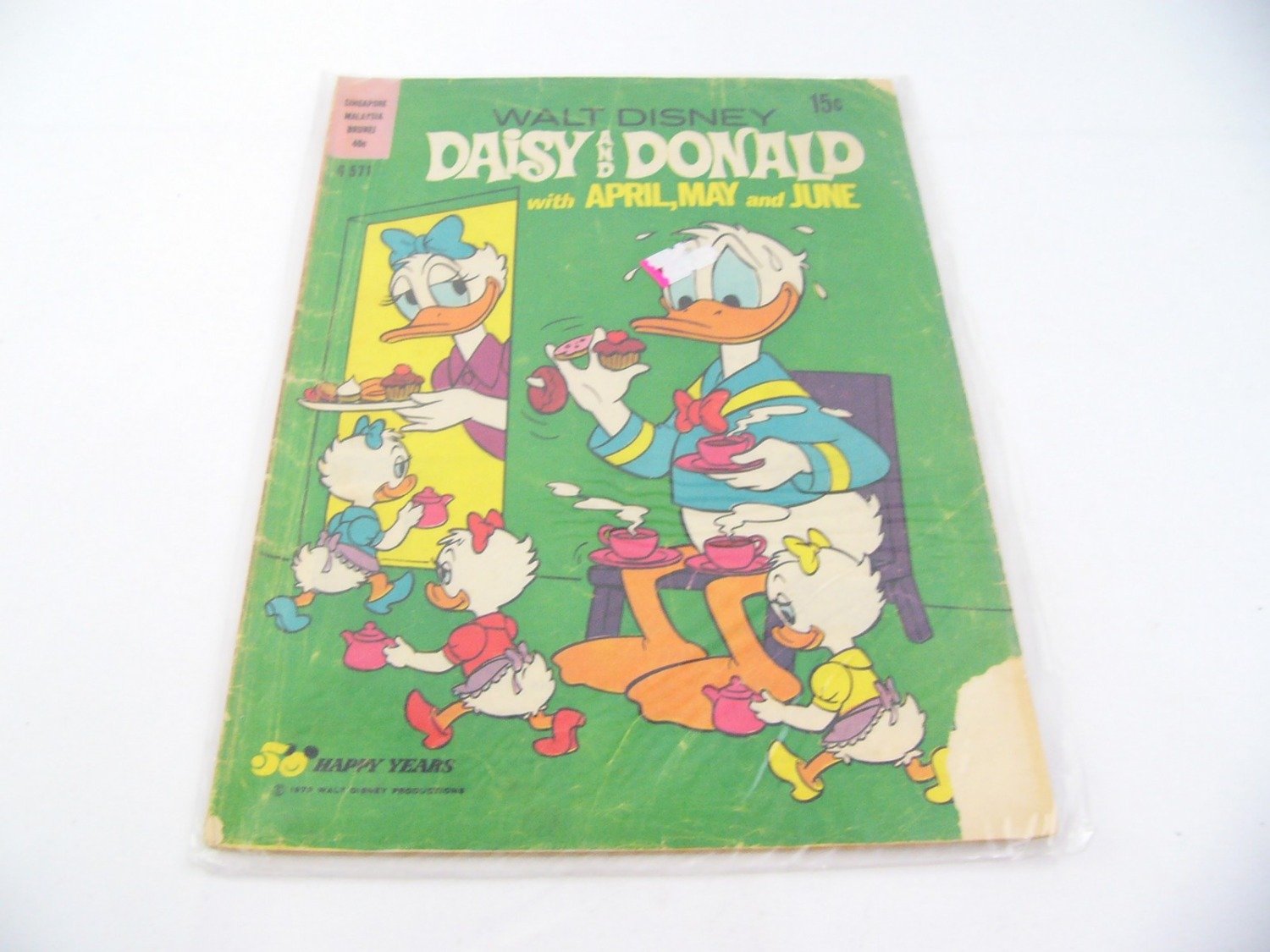 Walt Disney Daisy and Donald with April , May and June 1973 Comic Book