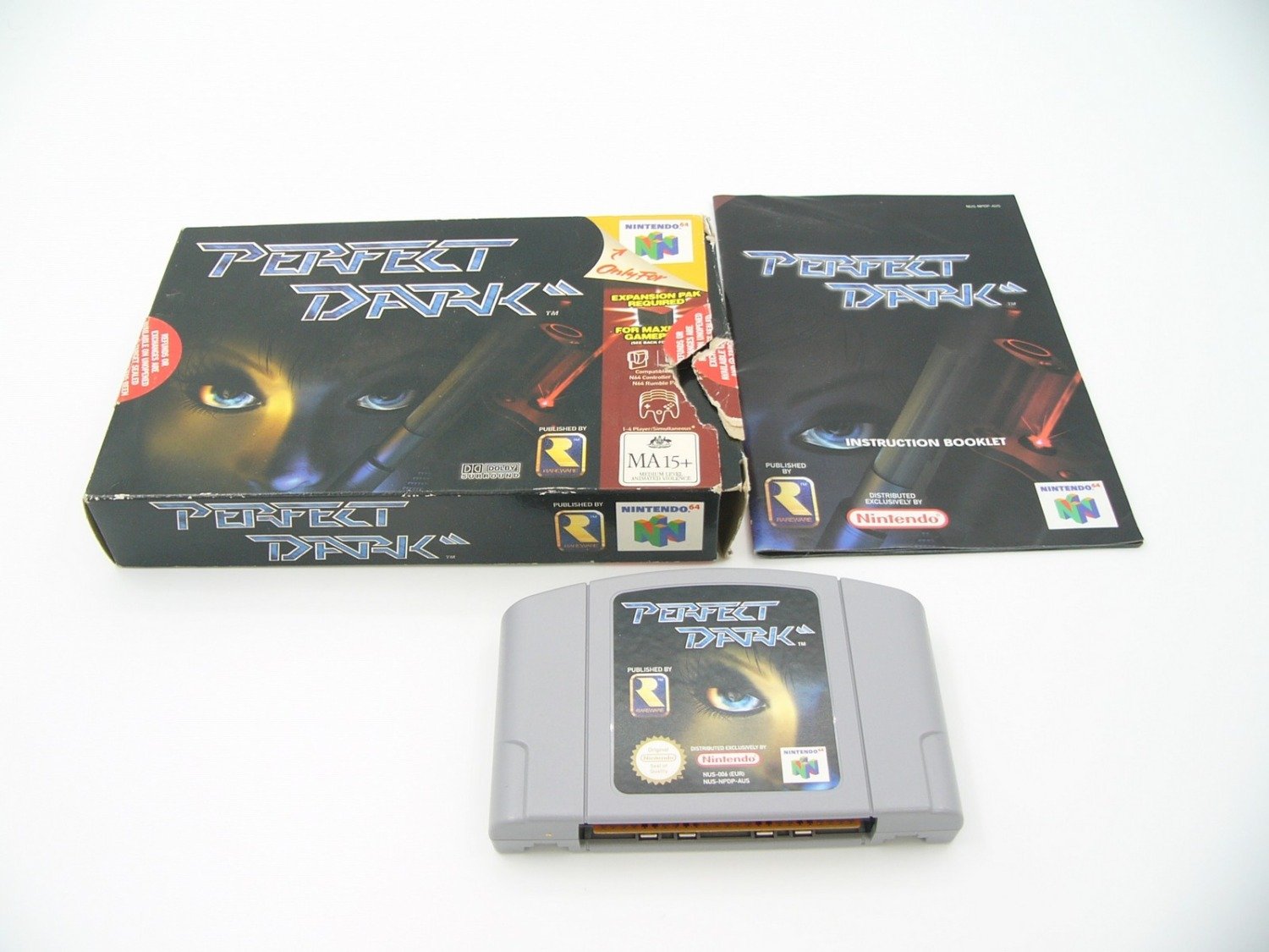 Boxed Nintendo 64 N64 Perfect Dark - Inc Manual - PAL /3