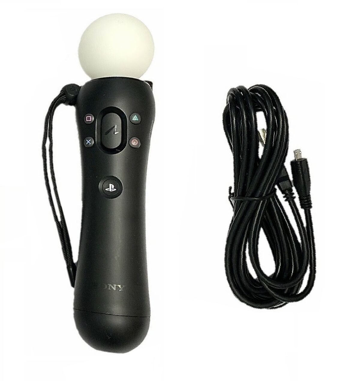 Like New Genuine Playstation 3 / 4 Move Controller Ps3 / Ps4 PSVR Virtual Reality Ps VR + Charging Cable