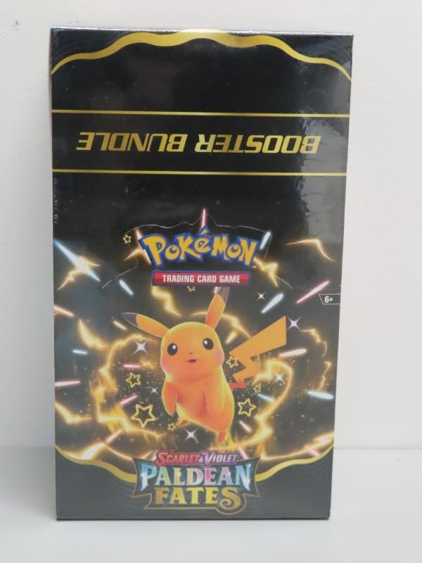 2023 Pokemon Scarlet Violet Paldean Fates Sealed Booster Bundle Display Box