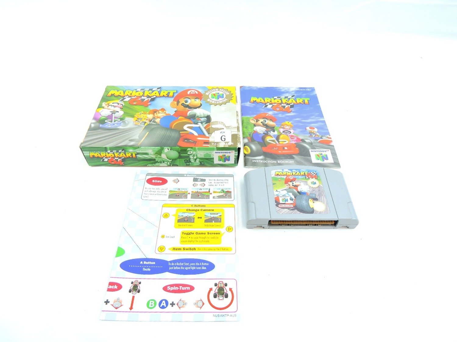 Boxed Nintendo 64 N64 Mario Kart 64 Million Seller Worldwide - Inc Manual - PAL /6