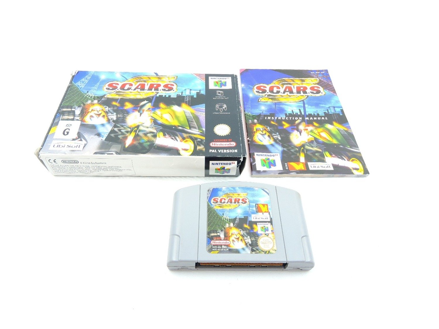 Boxed Nintendo 64 N64 SCARS - Inc Manual - PAL /4