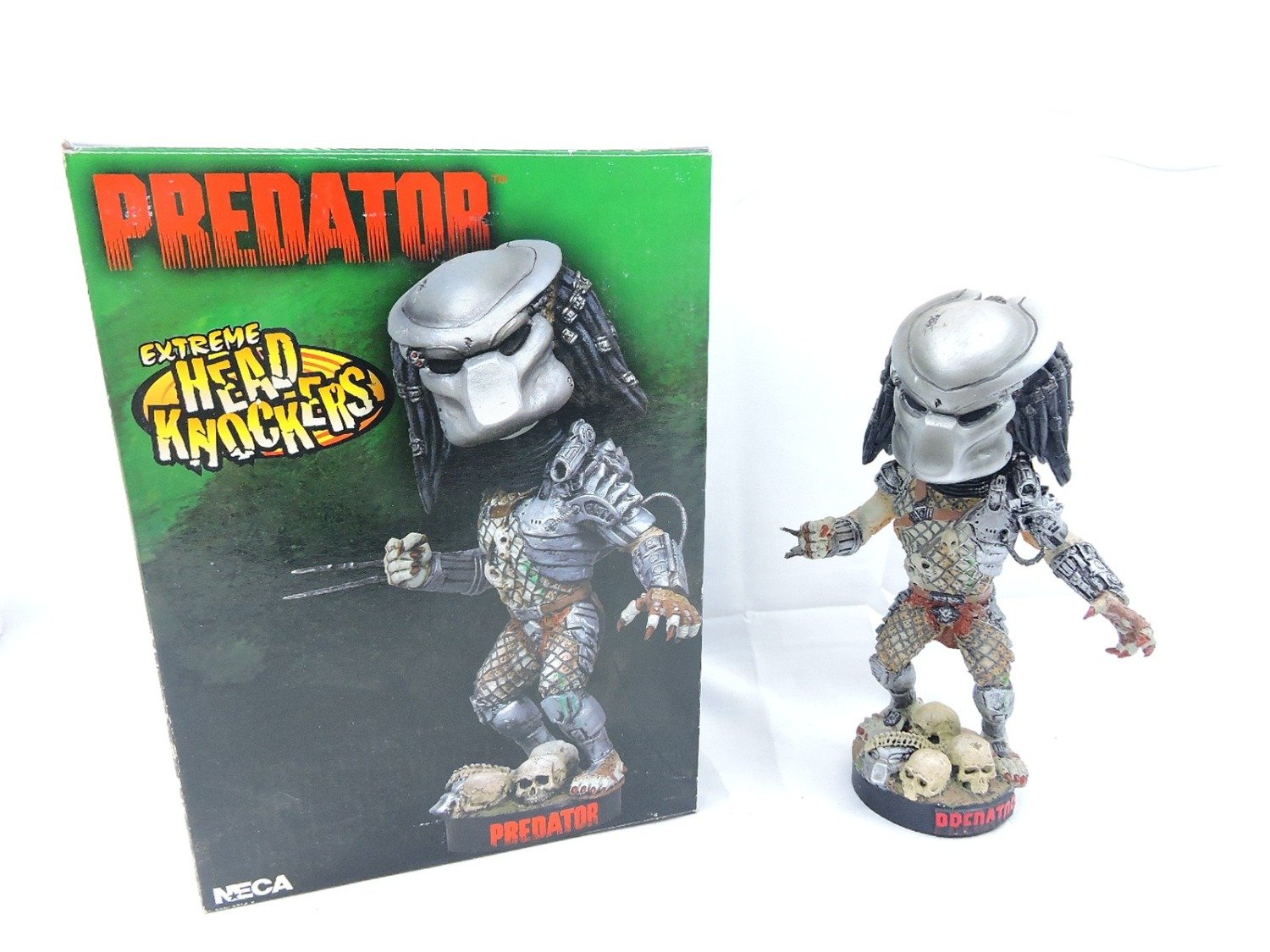 Boxed Like New NECA Extreme Head Knockers Jungle Hunter Predator (Masked) Bobblehead (Imperfect)