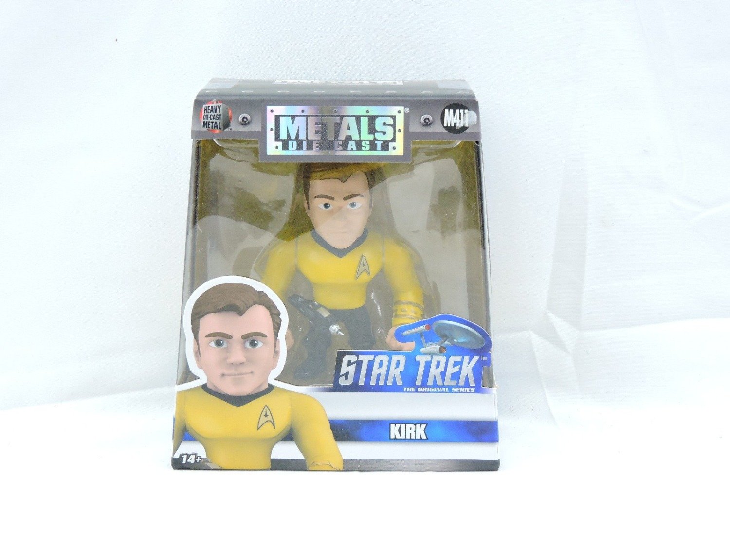 Brand New and Sealed Metals Die Cast Star Trek The Original Series Kirk Figure M411