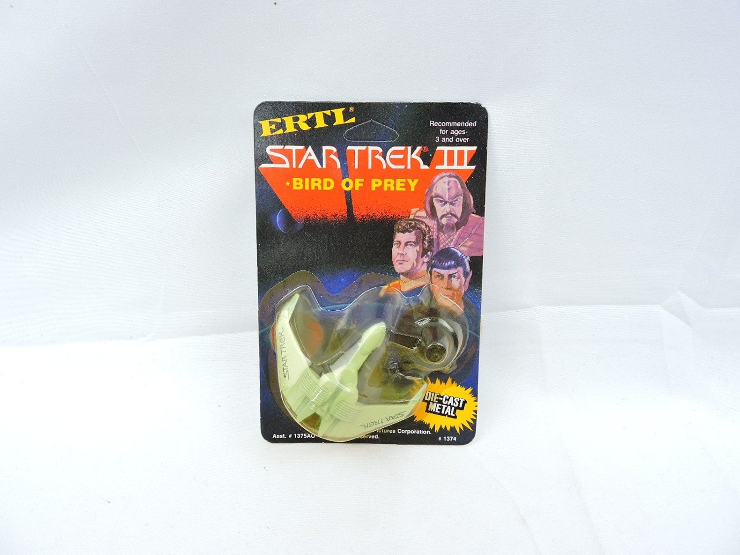 Brand New and Sealed ERTL Star Trek III Bird of Prey Die-Cast Metal Model