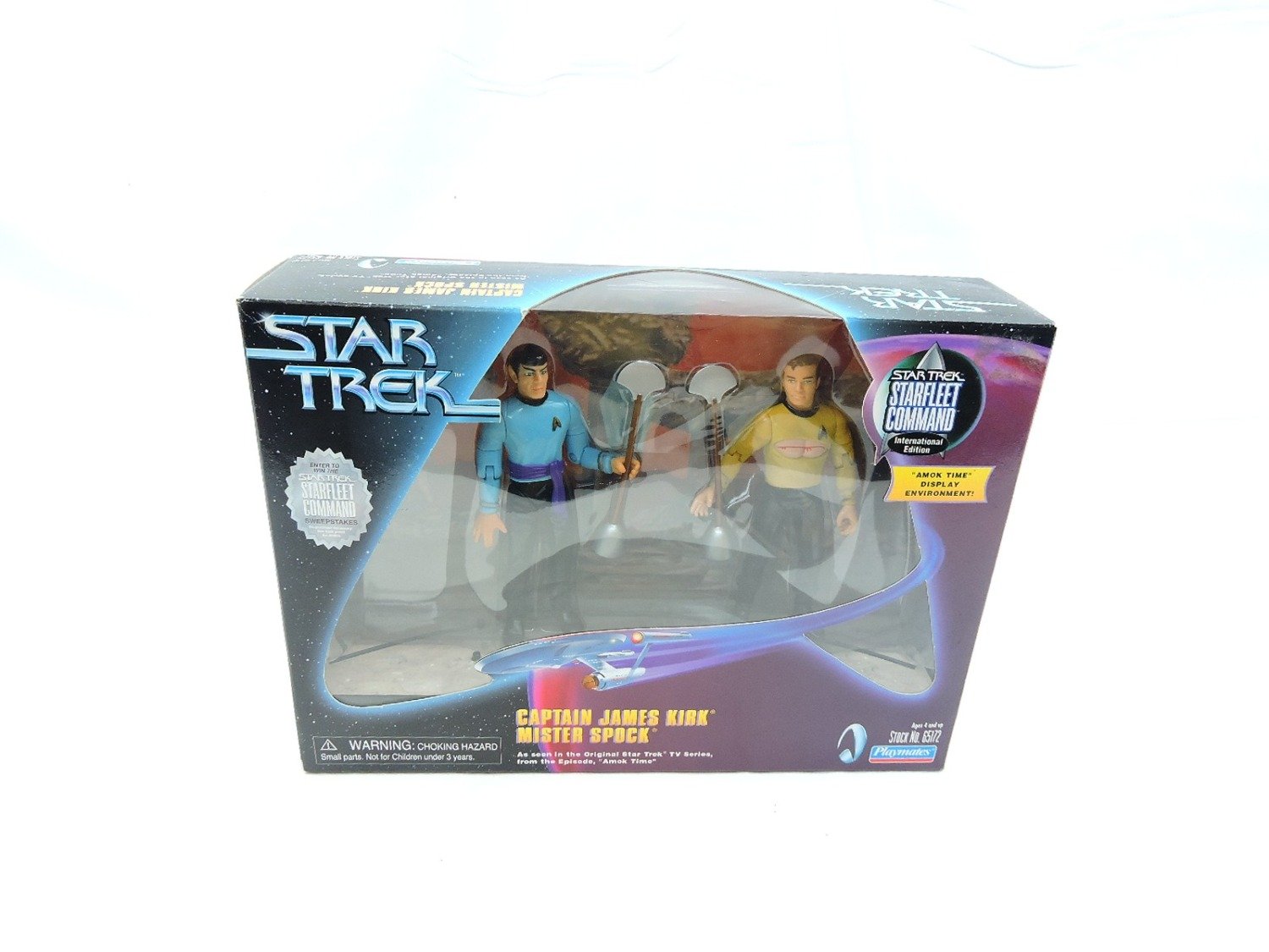 Brand New and Sealed Star Trek Starfleet Command International Edition Captain James Kirk and Mister Spock Amok Time Set