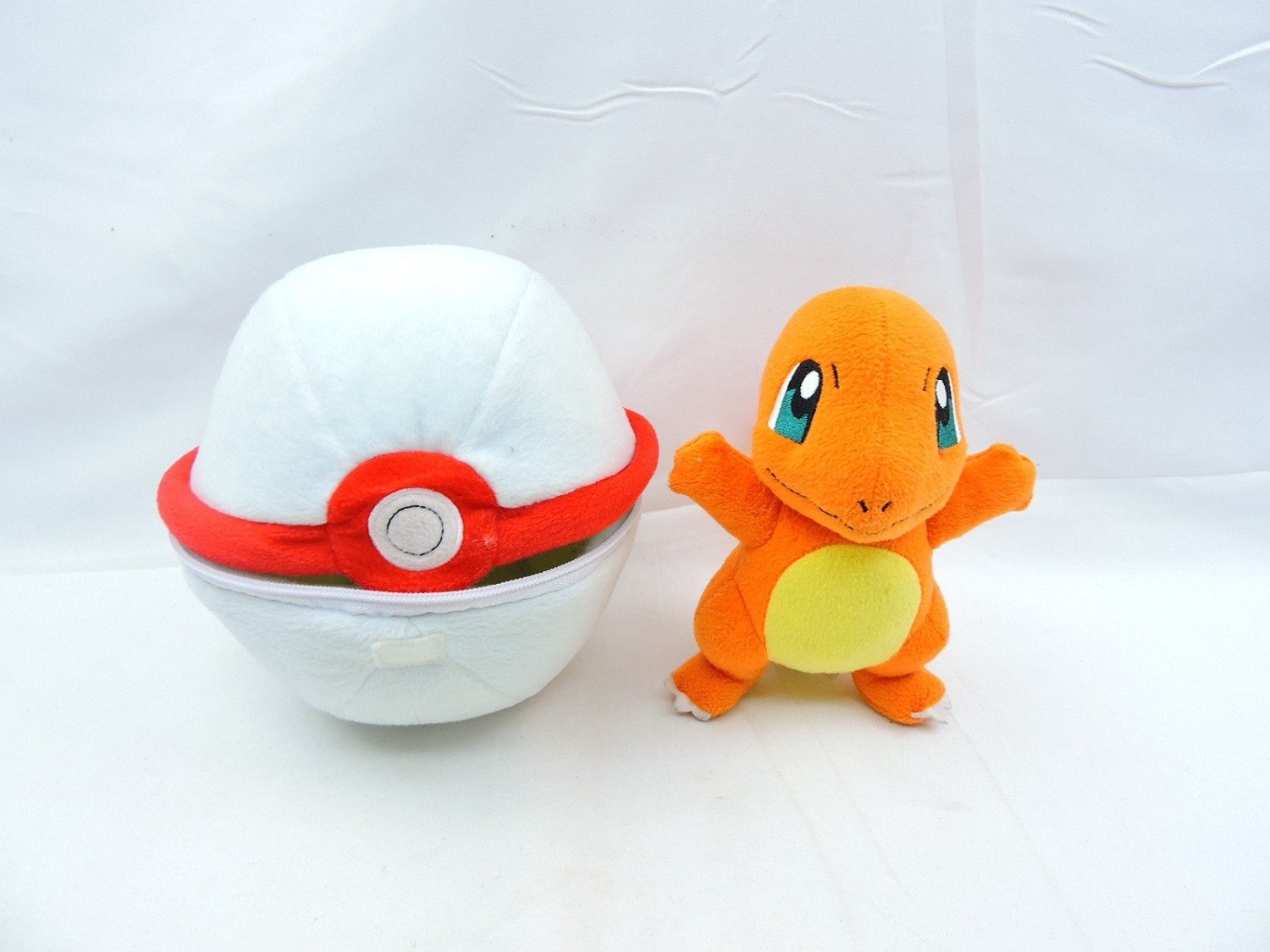Like New Tomy Pokemon Charmander with Premier Pokeball Plush Toys
