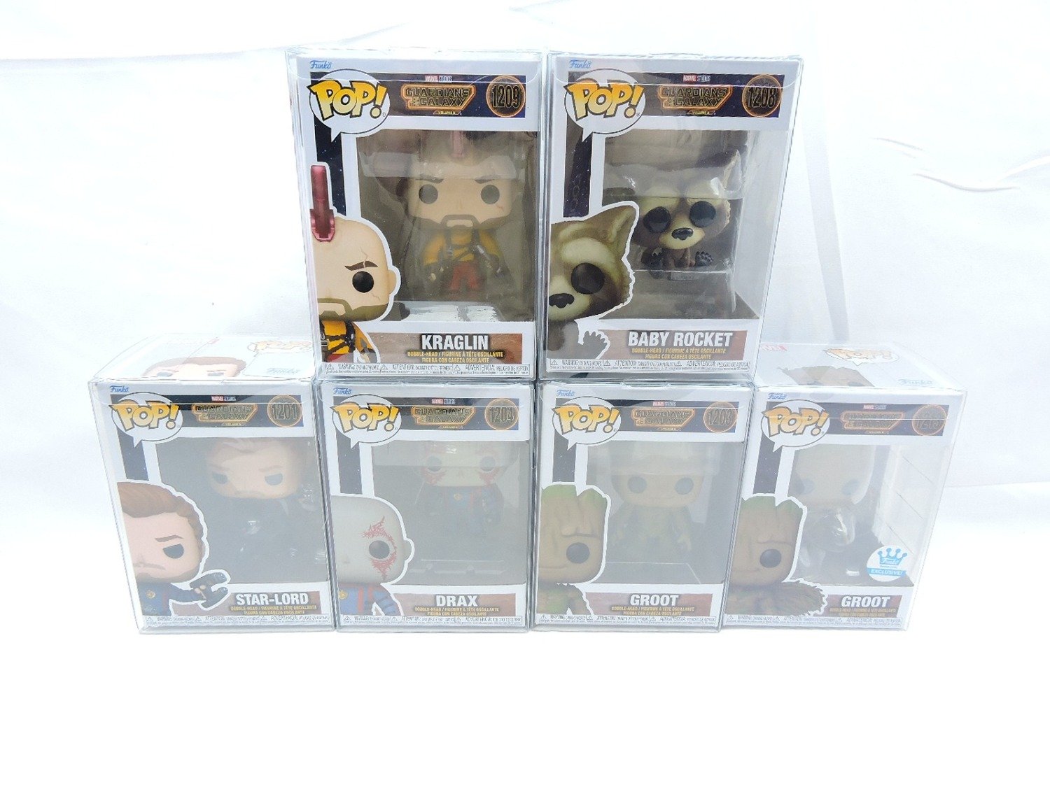 Brand New Marvel Guardians of the Galaxy Volume 3 Funko Pop Bundle of x6 (1209, 1208, 1201, 1204, 1203 and 1213)