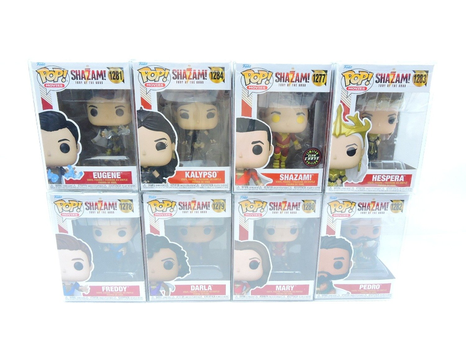 Brand New DC Shazam Fury of the Gods Funko Pop Bundle of x8 (1281, 1284, 1277 CHASE, 1283, 1278, 1279, 1280 and 1282)