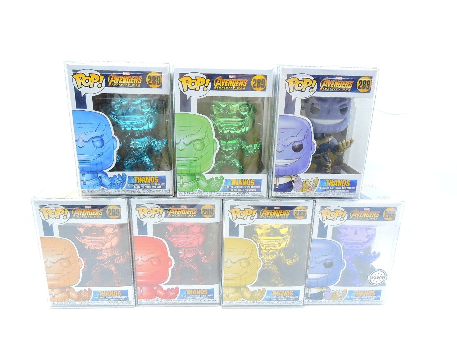 Brand New Marvel Avengers Infinity War Thanos Infinity Stone Funko Pop Bundle of x7
