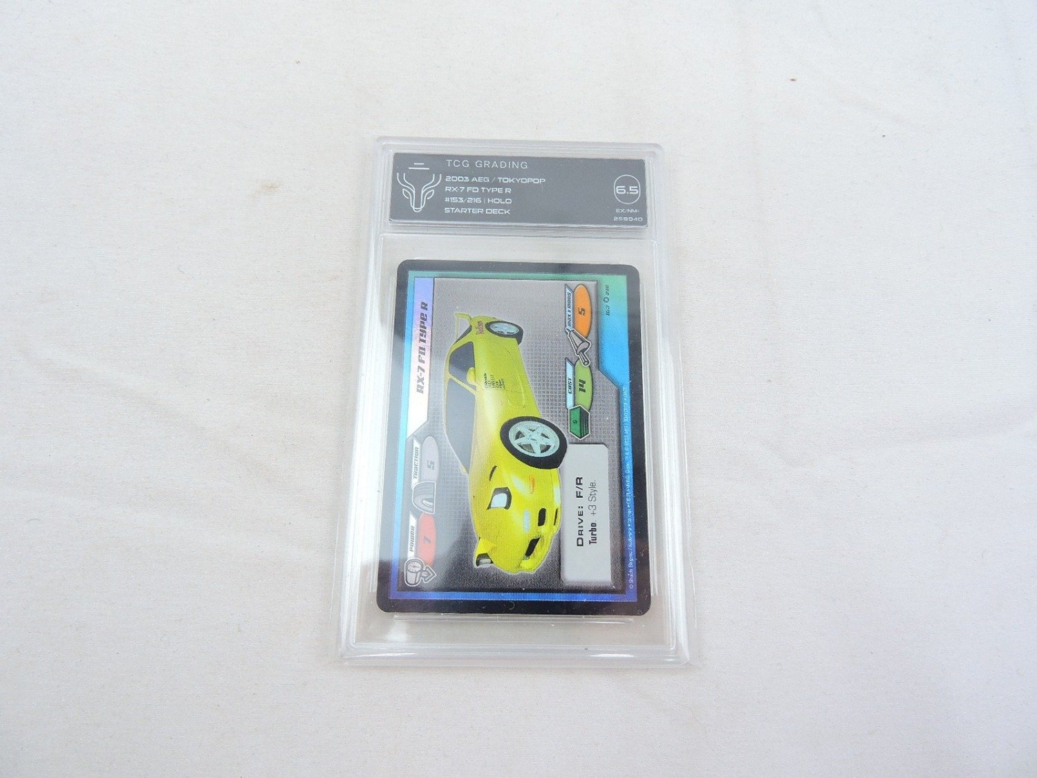 Like New TCG Graded 2003 AEG Tokyopop RX-7 FD Type R HOLO 153/216 (6.5)