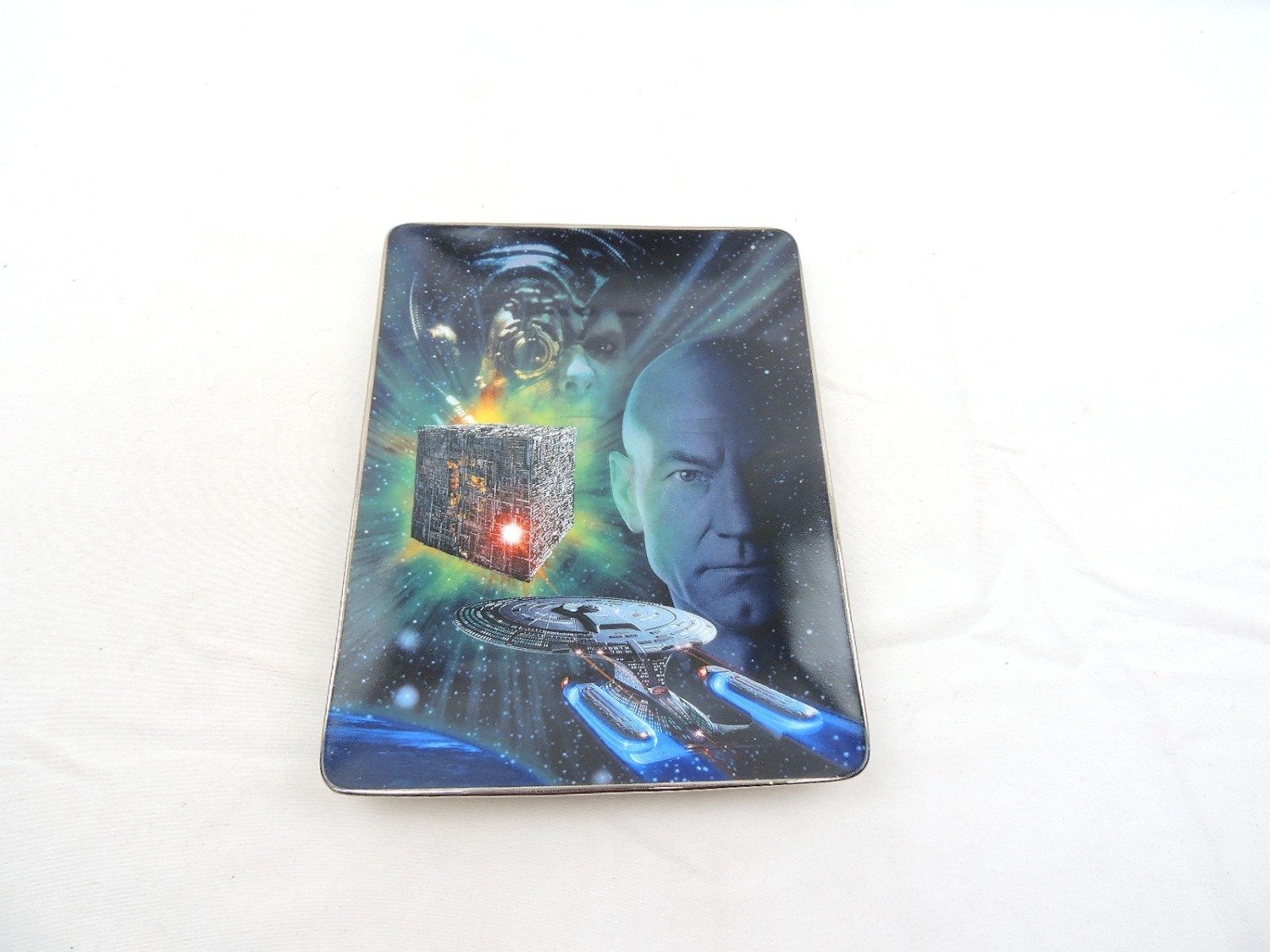 Like New Franklin Mint Star Trek Defenders of the Final Frontier Battle of the Borg Ceramic Plate