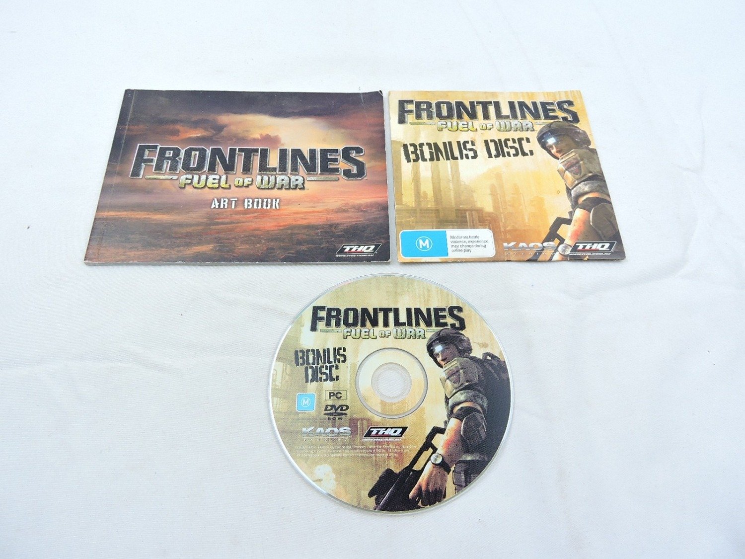 Like New Frontlines Fuel of War Art Book with Bonus Disc