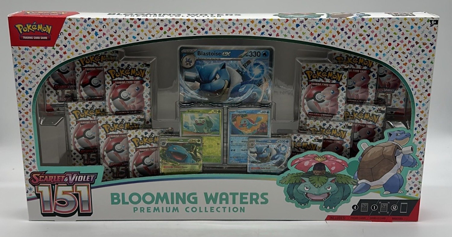 Brand New Sealed 151 Blooming Waters Premium Collection - English - Pokemon TCG