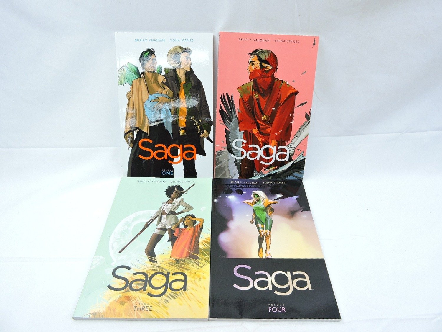 Like New Saga Volume 1, 2, 3 and 4 TPB Comic Bundle