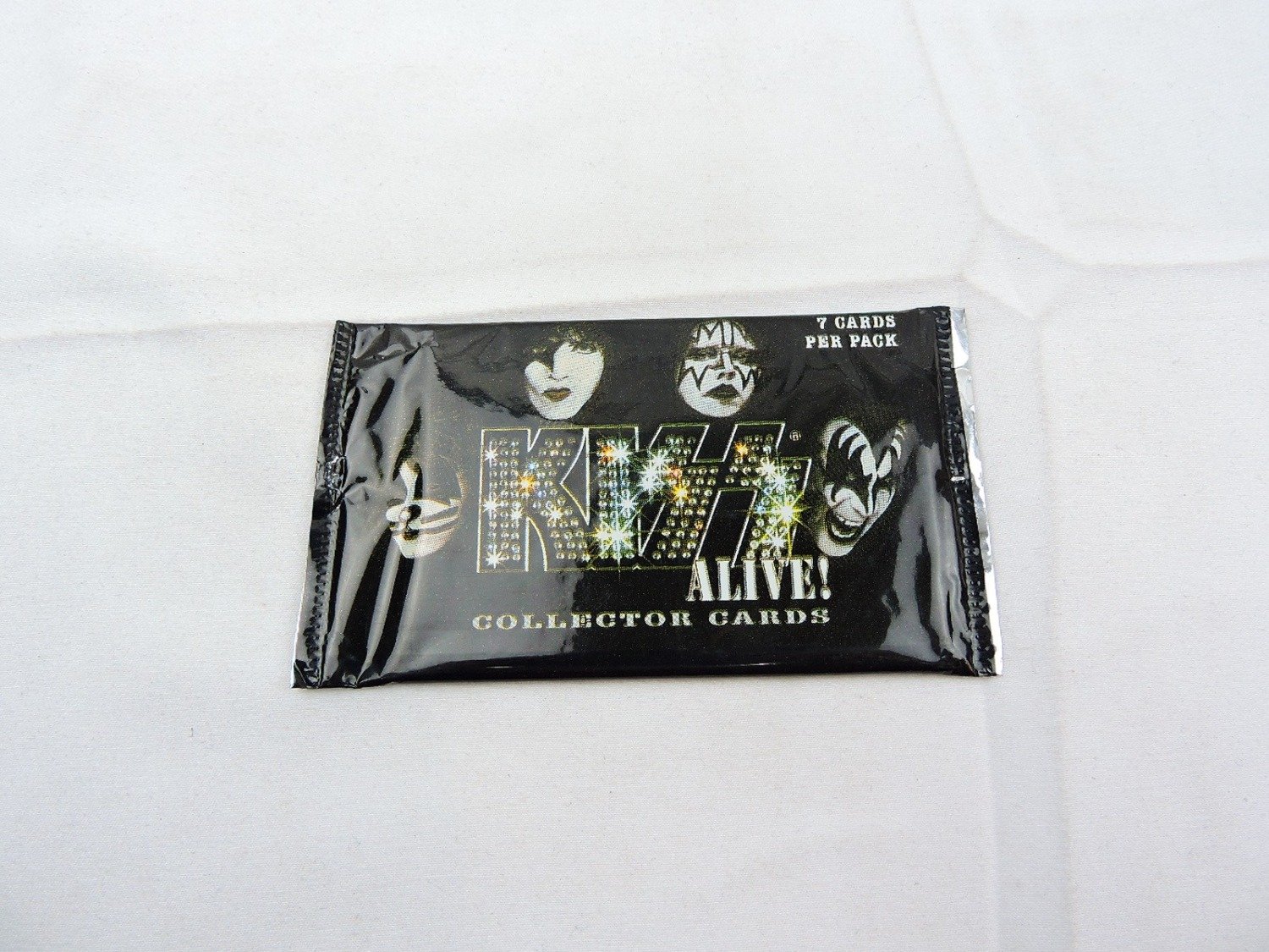 Brand New and Sealed NECA KISS Alive! Collector Cards Foil Collector Cards Booster Pack