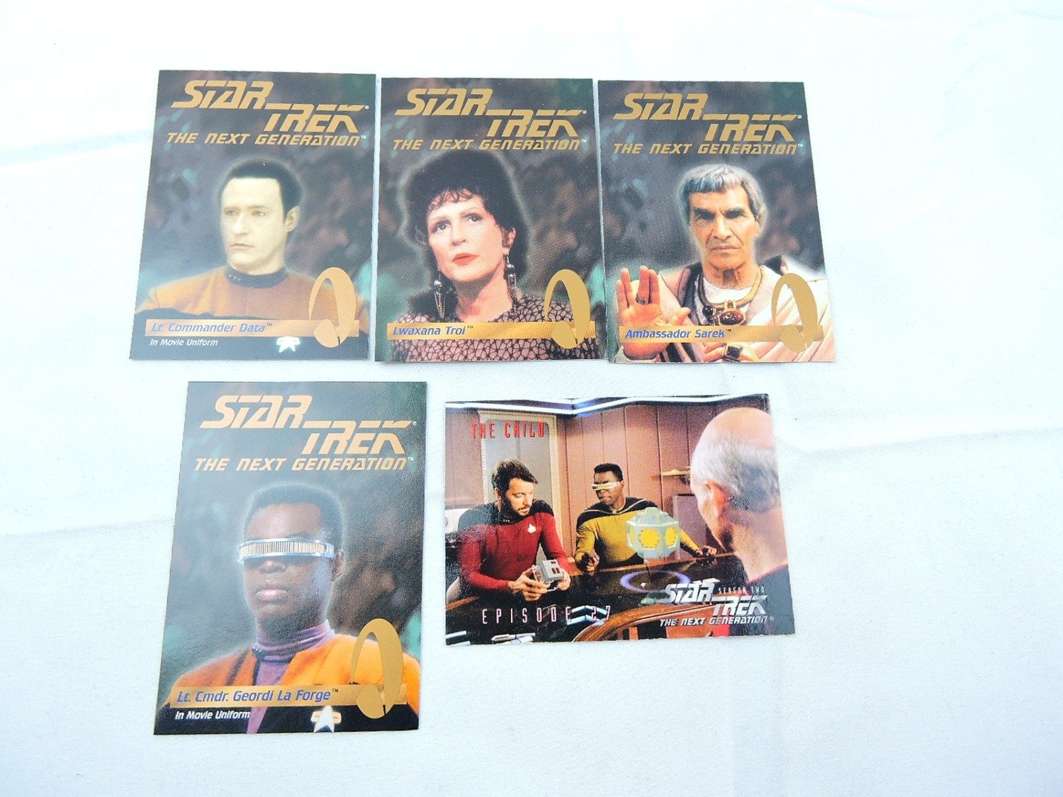 Like New Star Trek The Next Generation Assorted Trading Card Bundle /2